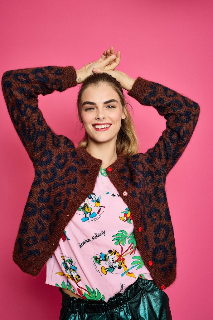 Sissi brown - Mohair cardigan