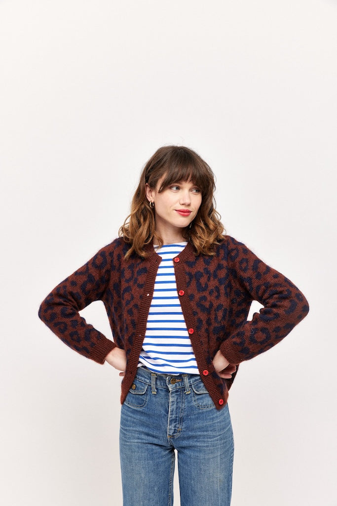 Sissi brown - Mohair cardigan