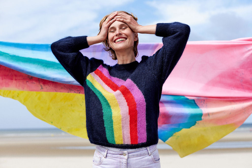 Pull Arc-en-ciel Pride - Taille 18 (plus Size) - Marque Mawson Made, Neuf Sans étiquettes