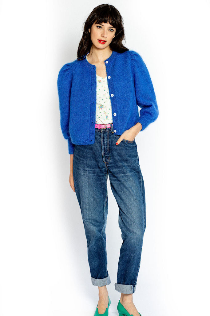 Michele violet cardigan - Mohair sweater