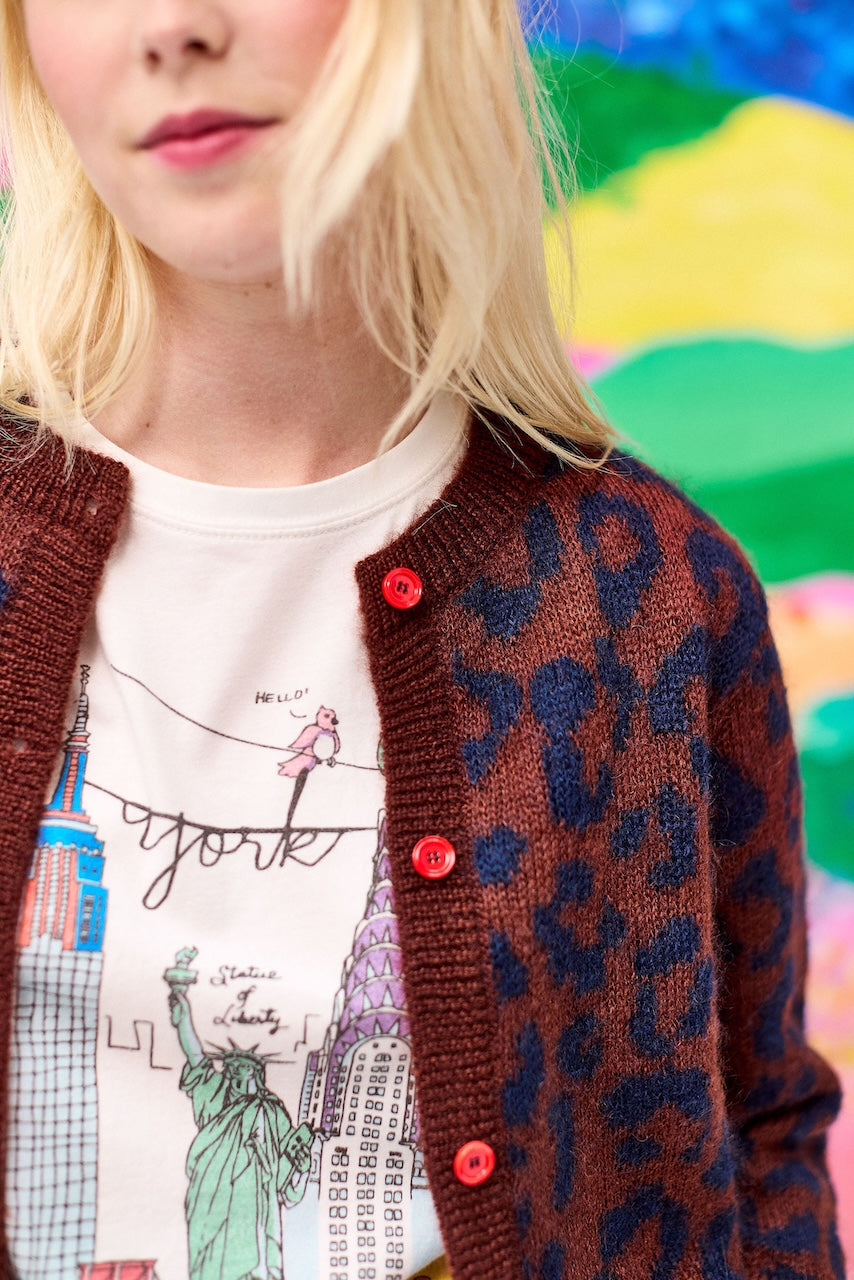 Sissi brown - Mohair cardigan